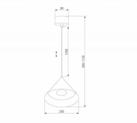 Подвесной светодиодный светильник Elektrostandard Conus 50316 LED a069335