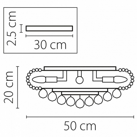 Потолочная люстра Osgona Monile 704094