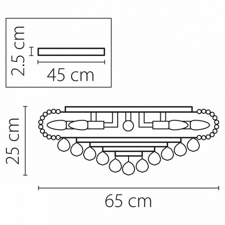 Потолочная люстра Osgona Monile 704174