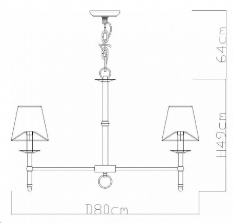 Подвесная люстра Divinare Candela 1162/01 LM-8