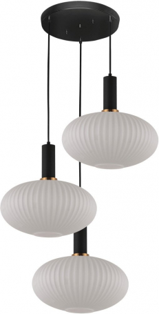 Подвесная люстра Lumina Deco Floril LDP 1216-3 WT+BK