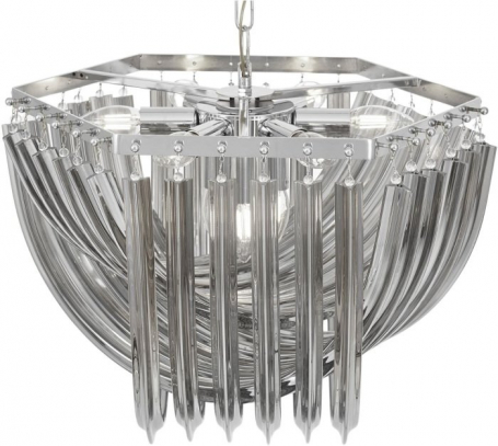 Подвесная люстра Lumina Deco Boscone LDP 7044-550 CHR+GY