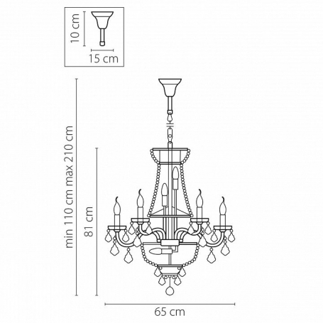 Подвесная люстра Osgona Classic 700162