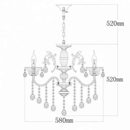 Подвесная люстра MW-Light Селена 11 482013105