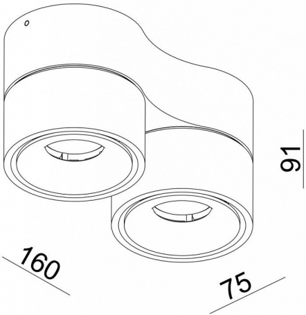 Накладной светильник Deko-Light Uni II Mini Double 348123