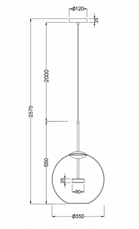 Подвесной светодиодный светильник Maytoni Cometa MOD056PL-L12G3K