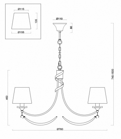 Подвесная люстра Freya Ariana FR5081PL-07CH