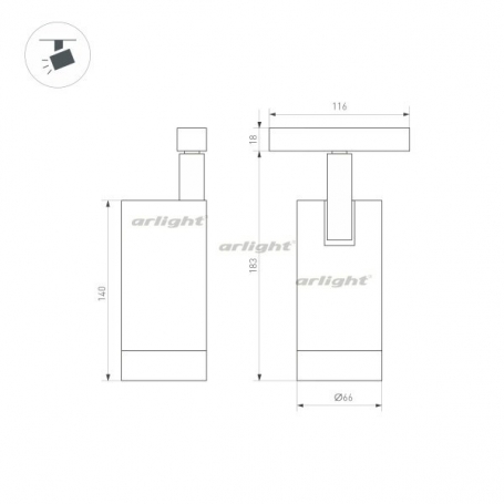 Трековый светильник Arlight 0 33828