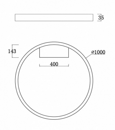 Потолочный светодиодный светильник Maytoni Rim MOD058CL-L65B4K