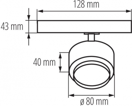 Трековый светодиодный светильник Kanlux BTLW 18W-930-W 35662