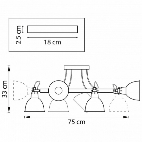 Потолочная люстра Lightstar Acrobata 761063