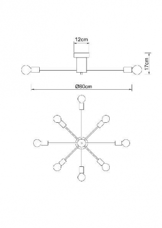 Потолочная люстра Arte Lamp Alastor A6702PL-8WH