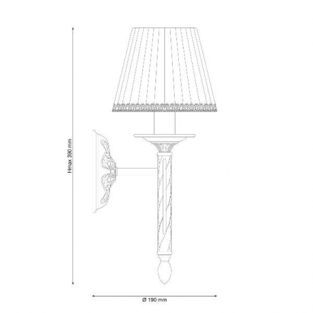 Бра Lucia Tucci Oria W144.1 White