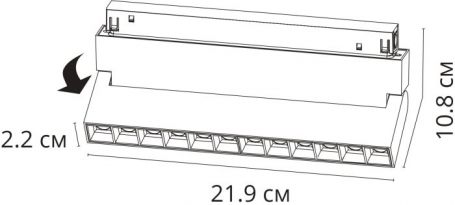 Трековый светодиодный светильник Arte Lamp Linea A4668PL-1WH