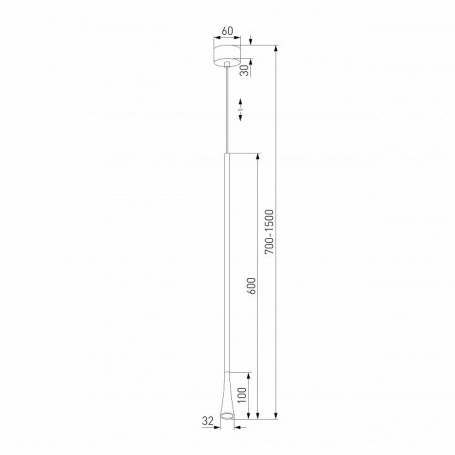 Подвесной светодиодный светильник Elektrostandard Vist 50312 LED a068610