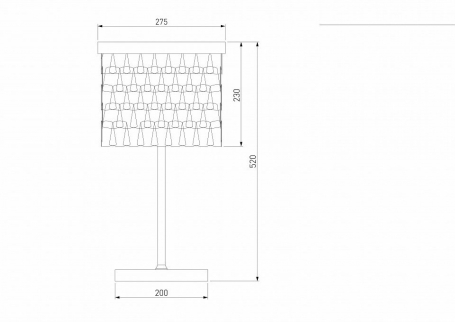 Интерьерная настольная лампа Bogates Corazza 01103/4