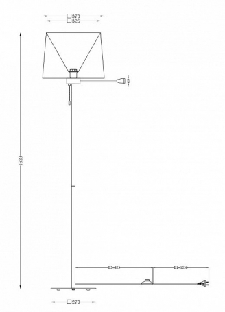 Торшер Maytoni Table Floor+Z001Fl Z001FL-L3W-1B