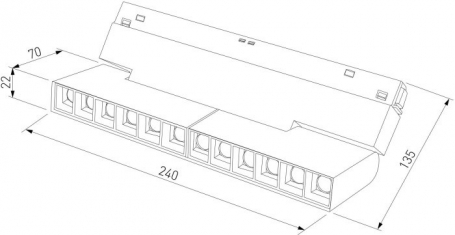 Трековый светильник Slim Magnetic 85191/01