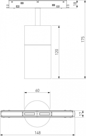 Трековый светильник Slim Magnetic 85075/01