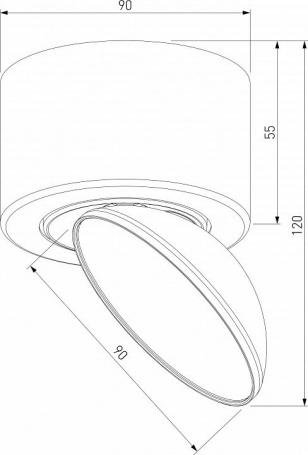 Накладной светильник Elektrostandard Smooth a065460