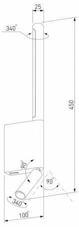 Бра с подсветкой Elektrostandard Sarca a066401