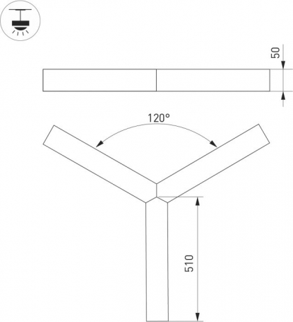 Подвесной светильник RAYS 049205