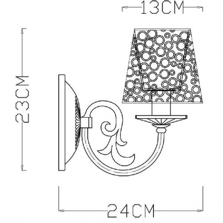 Бра Arte Lamp Ragnatela A5468AP-1WG