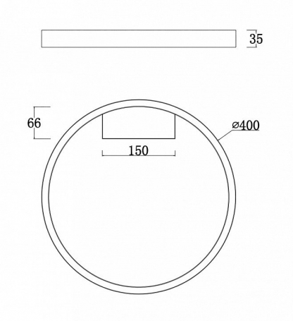 Потолочный светодиодный светильник Maytoni Rim MOD058CL-L25BS4K