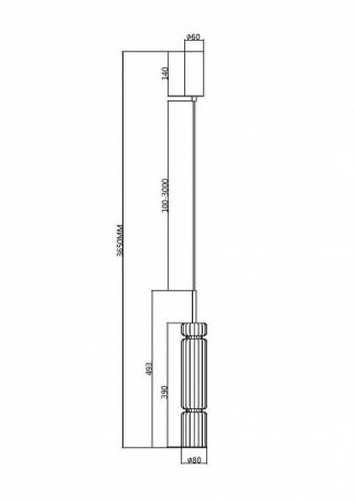 Подвесной светильник Ordo MOD272PL-L12BS3K1