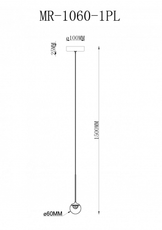 Подвесной светильник MyFar Kollins MR1060-1PL