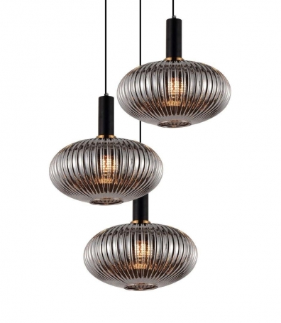 Подвесная люстра Lumina Deco Floril LDP 1216-3 GY+BK