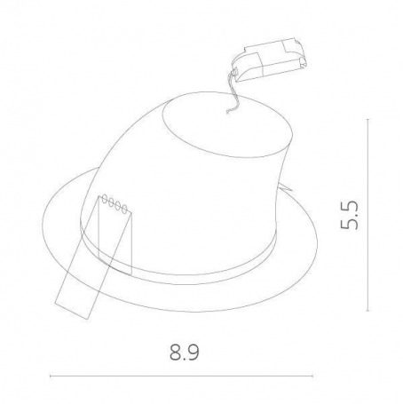 Точечный светильник Arte Lamp Cardani A1212PL-1WH