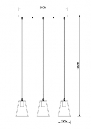 Подвесной светильник Arte Lamp Brussels A8030SP-3WH