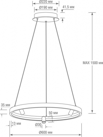 Подвесной светильник Aura Spot S18866R30W1B600