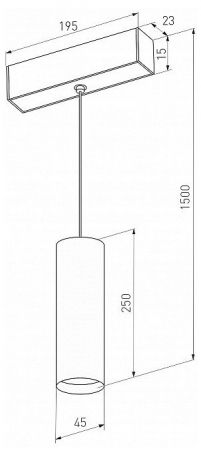 Трековый светодиодный светильник Arlight Mag-Orient-Spot-Hang-R45-12W Warm3000 035831