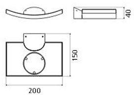 Настенный светильник Artemide Microsurf 1646010A