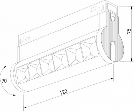 Накладной светильник Elektrostandard Slim Magnetic a062995