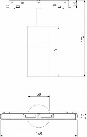 Светильник на штанге Elektrostandard Slim Magnetic a063537