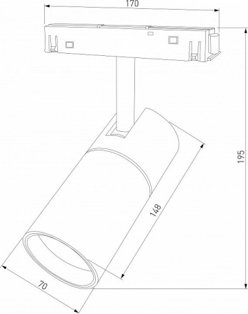 Накладной светильник Elektrostandard Slim Magnetic a066589