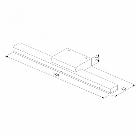 Подсветка для зеркал Elektrostandard Protect LED чёрный MRL LED 1111 a052871