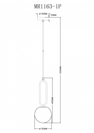 Подвесной светильник Pierre MR1163-1P