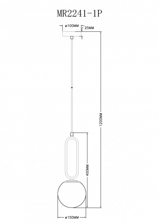 Подвесной светильник Pierre MR2241-1P