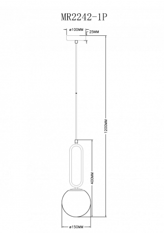 Подвесной светильник Pierre MR2242-1P
