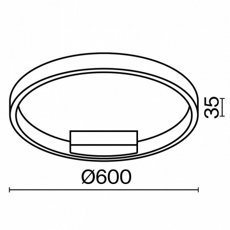 Потолочный светильник Rim MOD058CL-L35BK