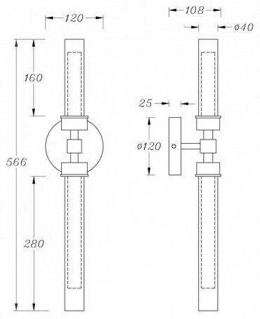 Бра Maytoni Stelo MOD116WL-L7BS3K