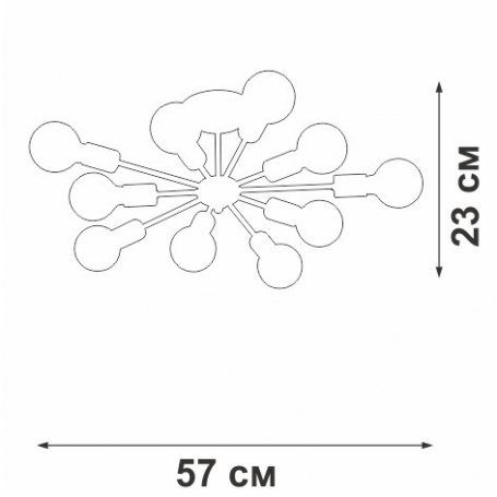 Потолочная люстра V4261-0/10PL
