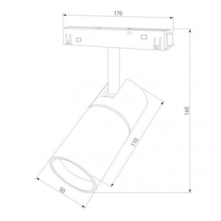 Трековый светодиодный светильник Elektrostandard Slim Magnetic 85011/01 a057199