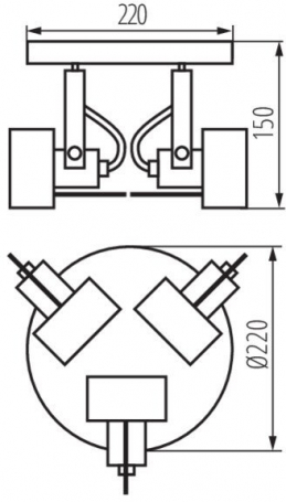 Спот Kanlux SONDA II EL-3O W 34927