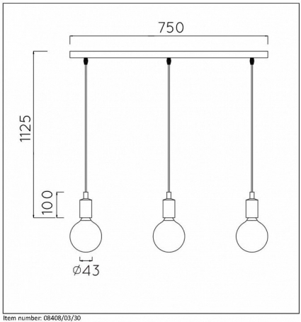 Подвесной светильник Lucide Fix Multiple 08408/03/30