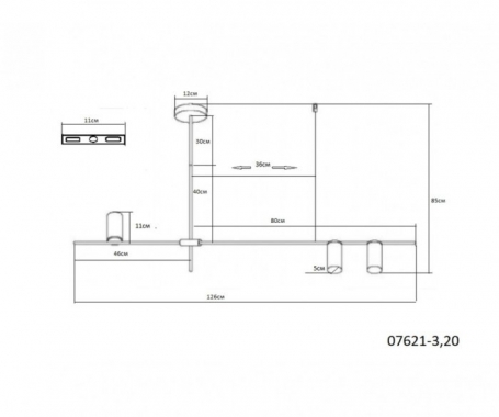 Подвесная люстра Kink Light Рия 07621-3,20